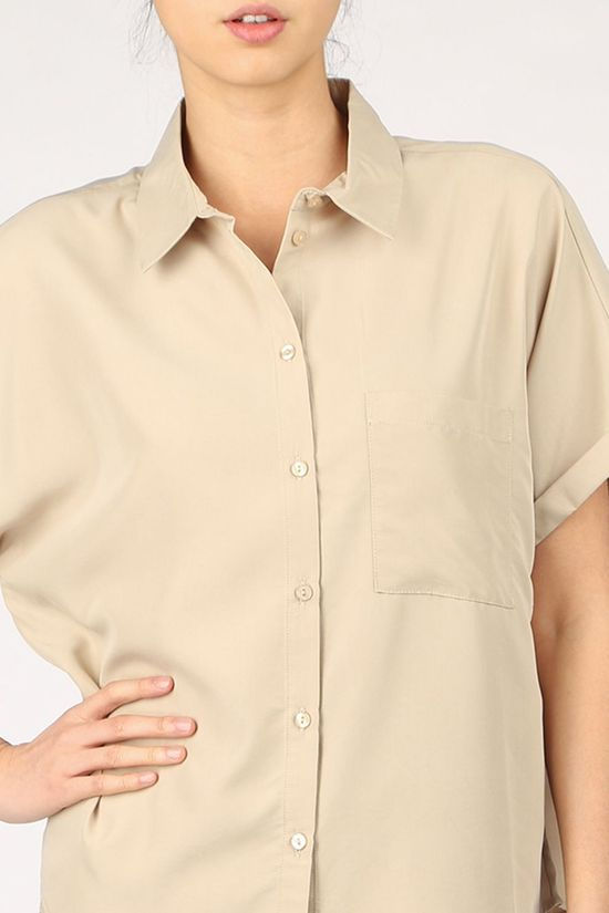 Vila Hemd Vibasu Sand Brown