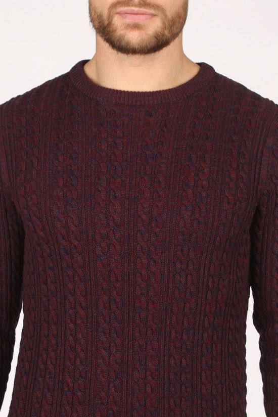 Premium Trui slate Bordeaux / Maroon