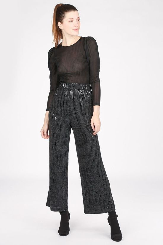 Selected Broek sandra Mw Wide B Black