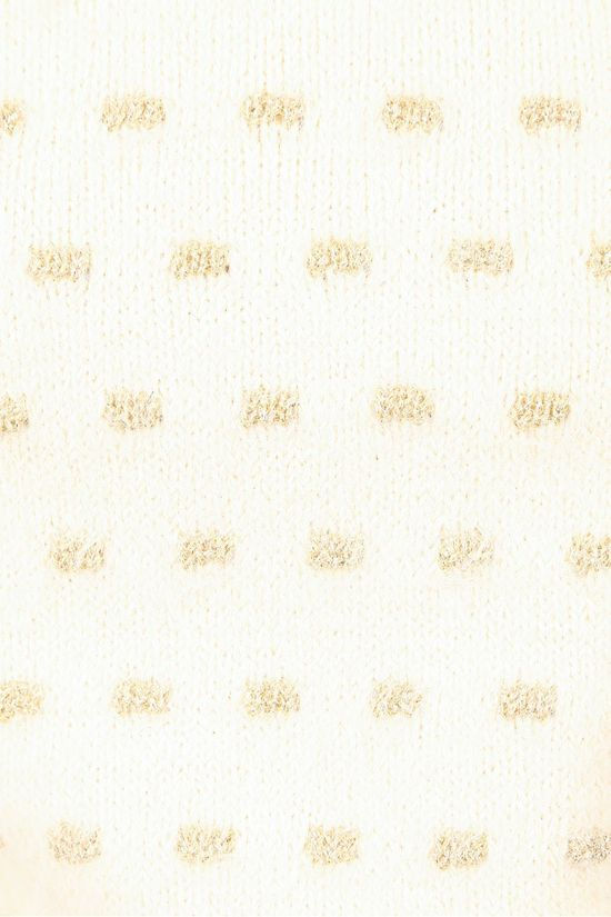 Vero Moda Pull poilu Dot Ls Lcs Ecru