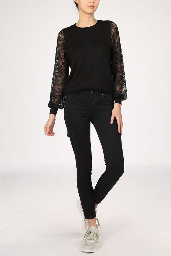 Only Broek  Missouri Reg Ank Cargo Black (Jeans)