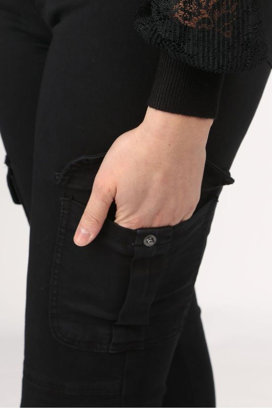 Only Broek  Missouri Reg Ank Cargo Black (Jeans)