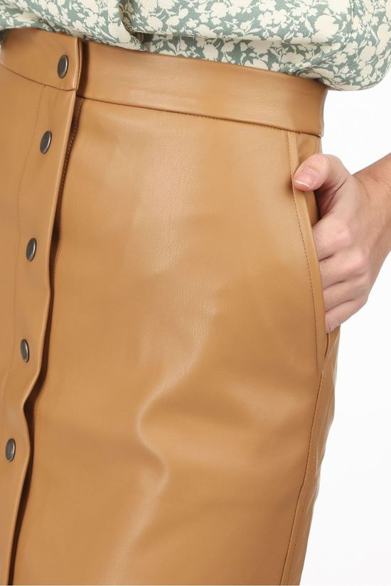 Vero Moda Rok Vmsolanan Hw Coated Calf mid brown