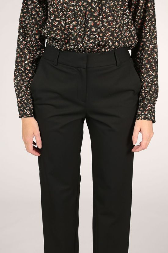 Selected Broek ria Mw Cropped Black Nos Black