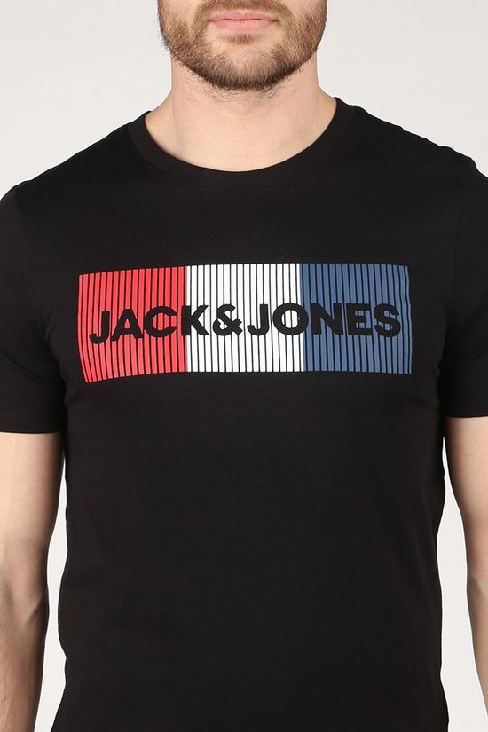 Jack & Jones T-Shirt Jjecorp Logo Tee Ss On Black