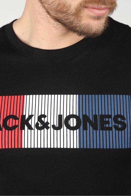 Jack & Jones T-Shirt Jjecorp Logo Tee Ss On Black