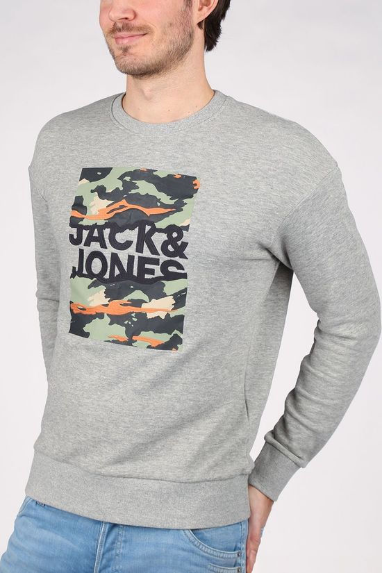 Jack & Jones Pull Jorcameron Sweat Crew Neck Light Grey/Marle