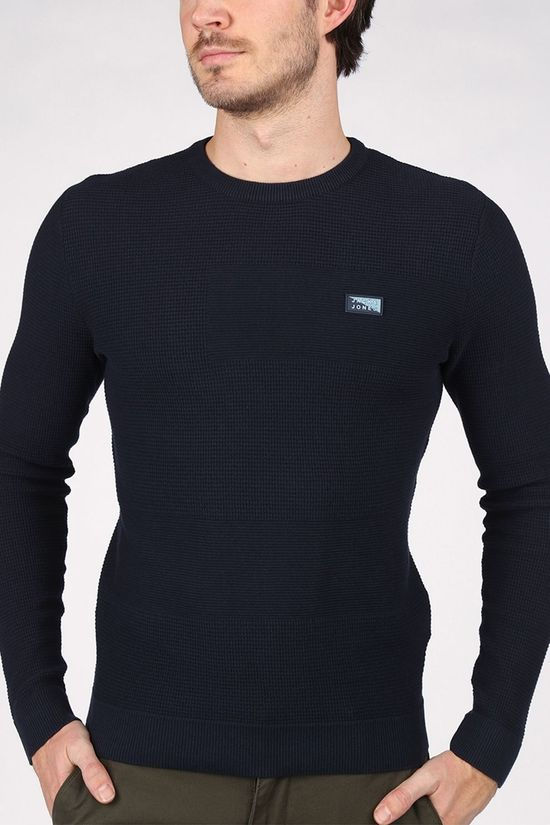 Jack & Jones Pull Jcobruce Knit Crew Neck Sts dark blue