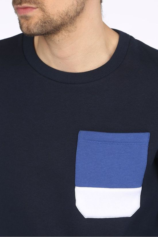 Jack & Jones Pull Jcohorizon Sweat Crew Neck dark blue