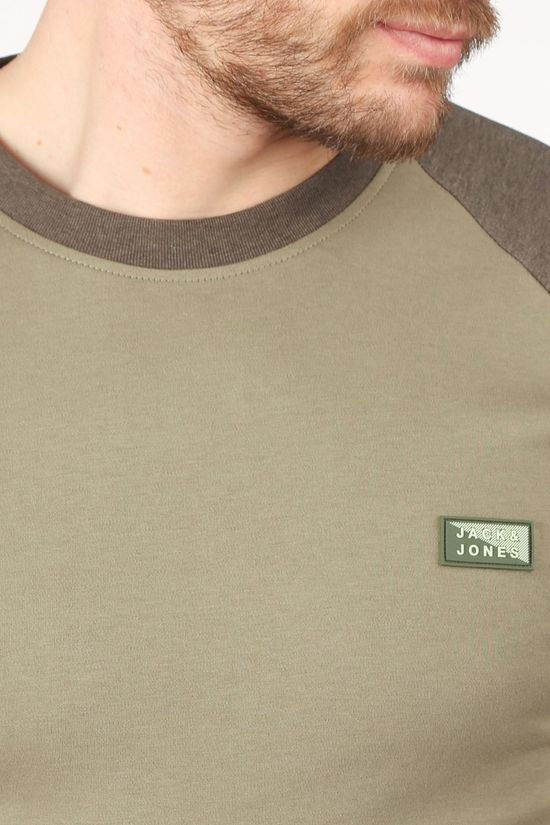 Jack & Jones T-Shirt Jcoair Tee Ss Crew  Neck mid khaki