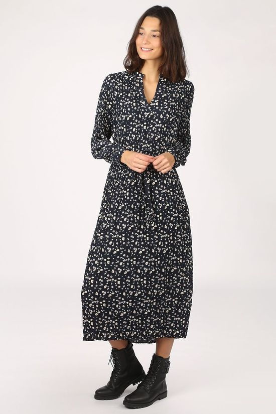 Selected Jurk Slfmetha-Poppy dark blue