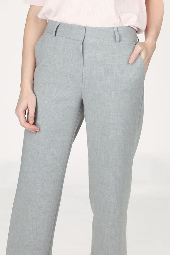 Selected Broek Slfrita Mw Wide Lgm light grey
