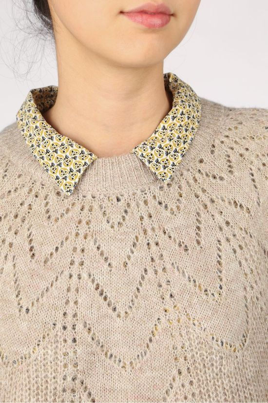 Vila Pull Vimomade Glitter/Pb Sand Brown
