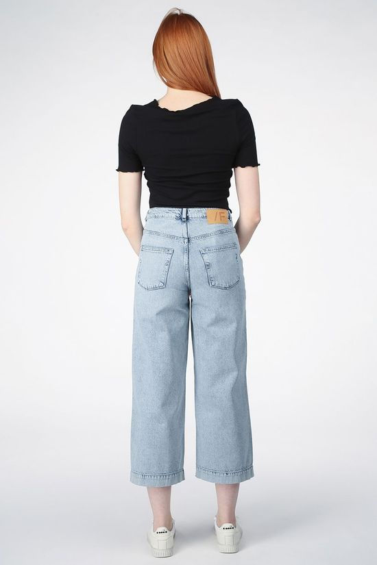 Selected Jeans Slfthea Hw Wide Crop Elli Blue Light Blue/Denim / Jeans