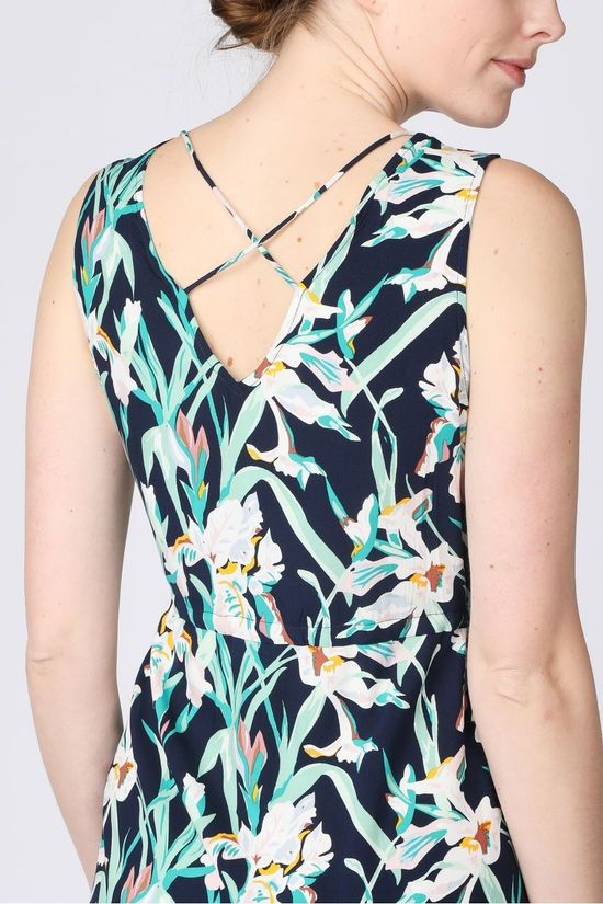 Vero Moda Jurk Vmsimply Easy Long Navy Blue/Light Green