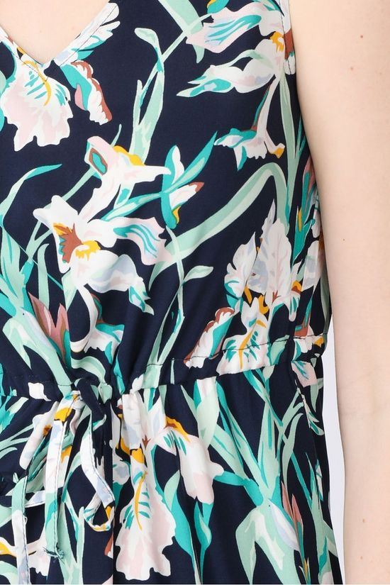 Vero Moda Jurk Vmsimply Easy Long Navy Blue/Light Green