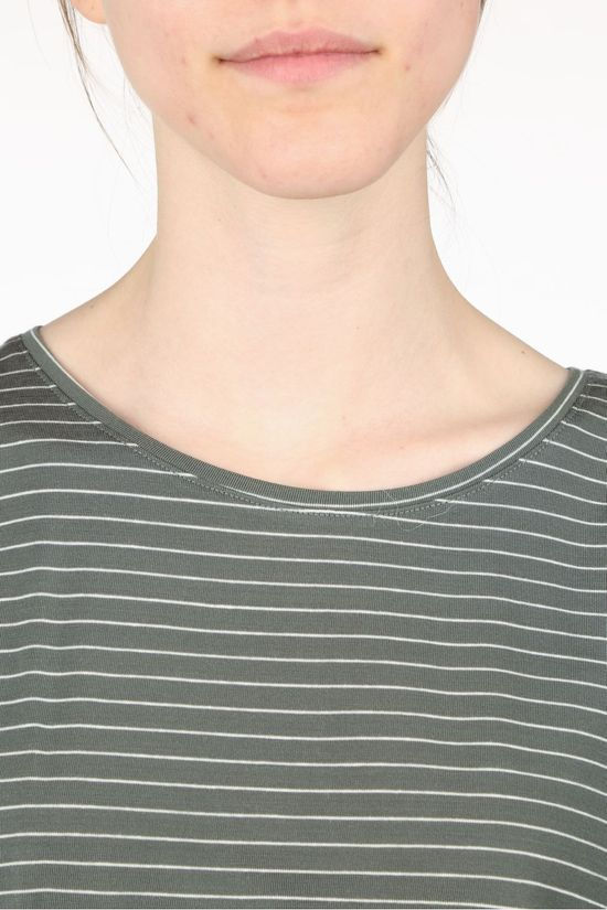 Vero Moda T-Shirt T-Shirt Vmava Plain Ss Stripe mid khaki/off white