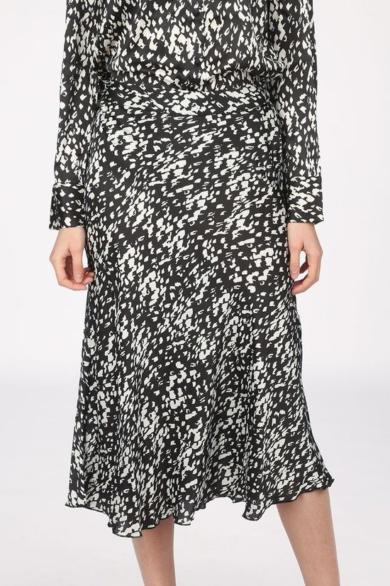Vero Moda Jupe Christas Satin H/W Sb6 Black/Off White