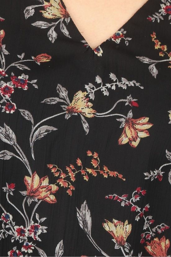 Vero Moda Blouse Vmnikita 3/4 Top Ass. Flower/Black