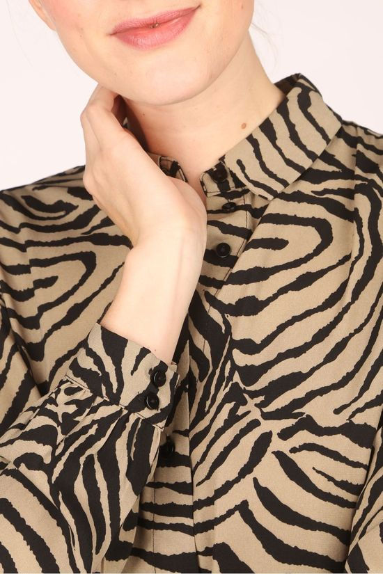 Vero Moda Jurklisa Graphic Dark Khaki/Black