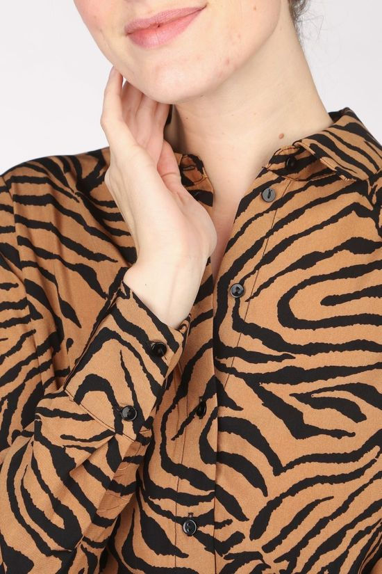 Vero Moda Chemise Lisa Graphic Camel Brown/Black