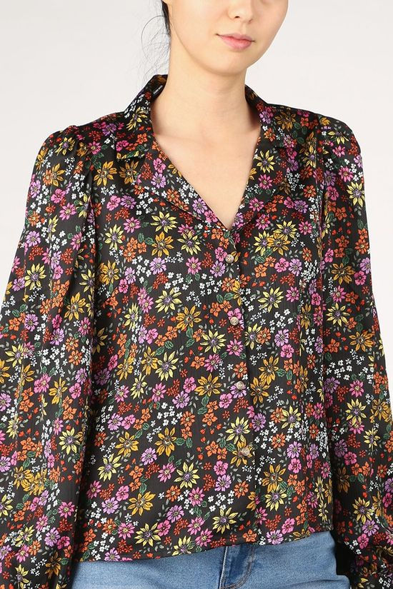 Vero Moda Hemd Vmgaja Black/Fuchsia