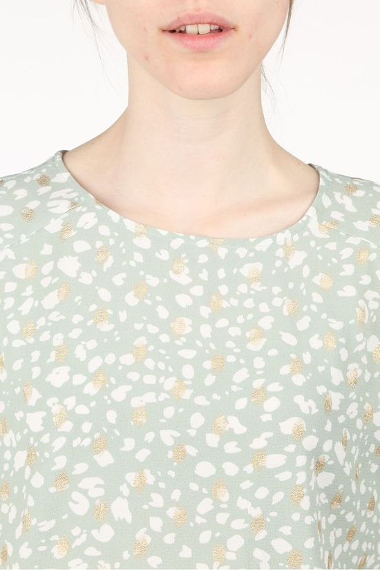 Vero Moda Blouse Vmsinamon Cap Sleeve  Foil light green/off white