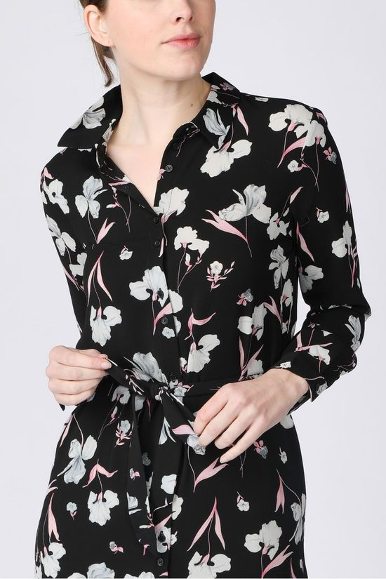 Vero Moda Jurk Vmrosalita Ls Black/Light Pink