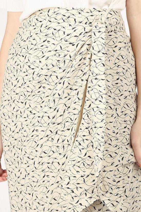 Selected Rok Slfeve-Minora Mw Midi Wrap Ecru/Black