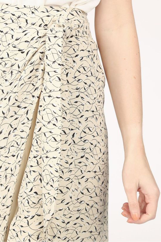 Selected Rok Slfeve-Minora Mw Midi Wrap Ecru/Black