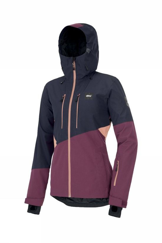 Picture Organic Clothing Jas Seen Jacket Dark Blue/Bordeaux / Maroon