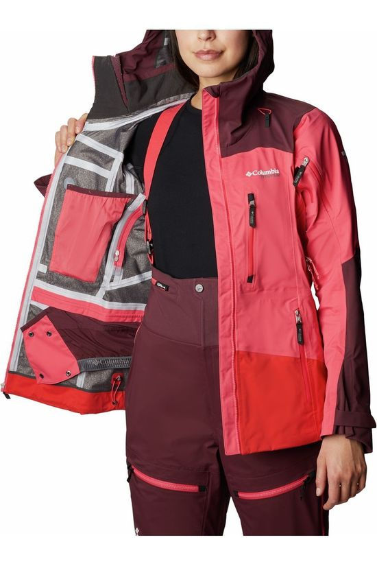 Columbia Jas Peak Pursuit 3L Shell Mid Pink/Bordeaux / Maroon