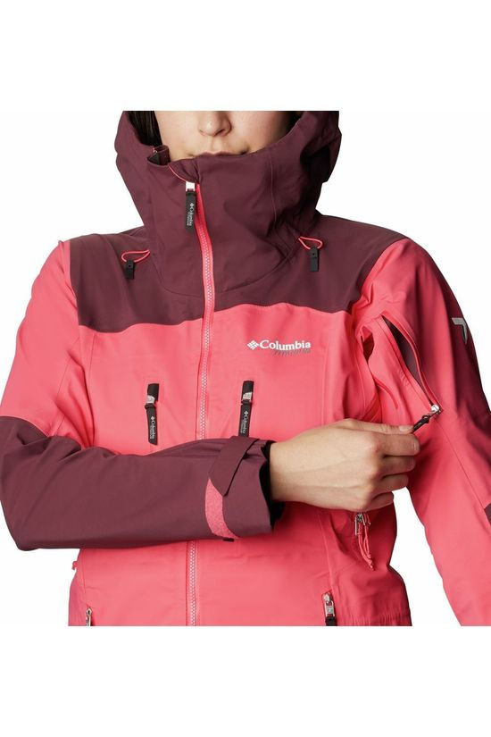 Columbia Jas Peak Pursuit 3L Shell Mid Pink/Bordeaux / Maroon