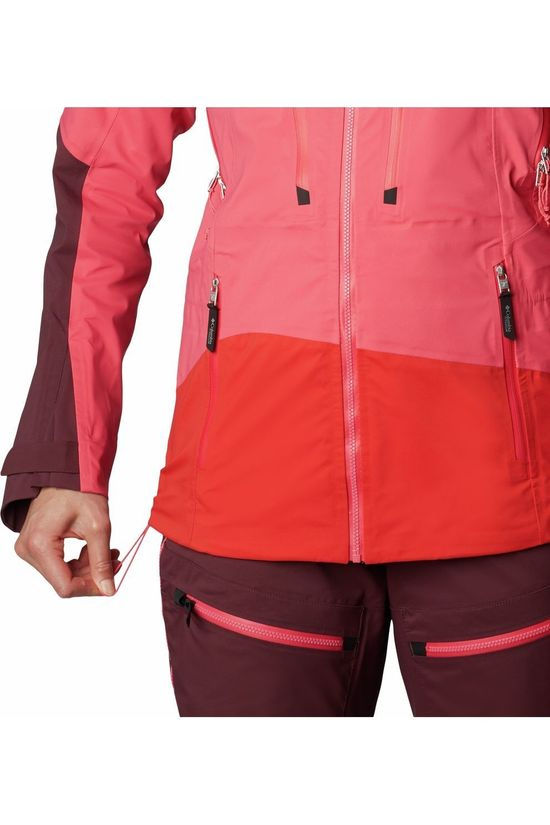 Columbia Jas Peak Pursuit 3L Shell Mid Pink/Bordeaux / Maroon