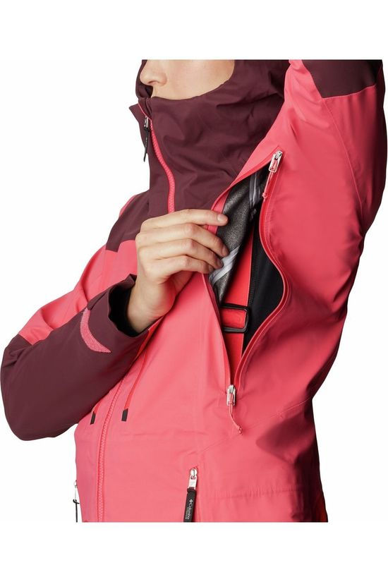Columbia Jas Peak Pursuit 3L Shell Mid Pink/Bordeaux / Maroon