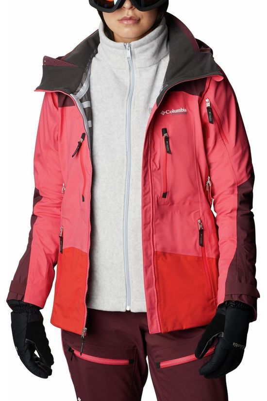 Columbia Jas Peak Pursuit 3L Shell Mid Pink/Bordeaux / Maroon