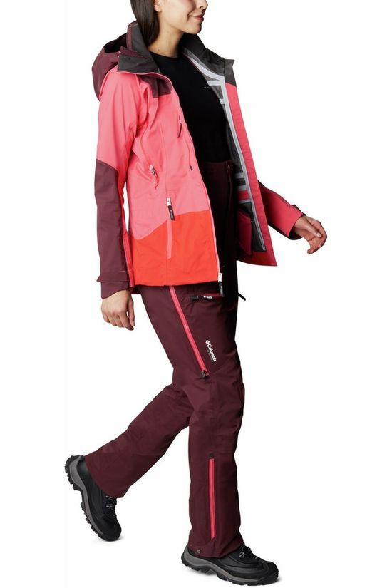 Columbia Pantalon De Ski Peak Pursuit Bib Bordeaux / Maroon