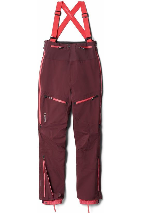 Columbia Pantalon De Ski Peak Pursuit Bib Bordeaux / Maroon
