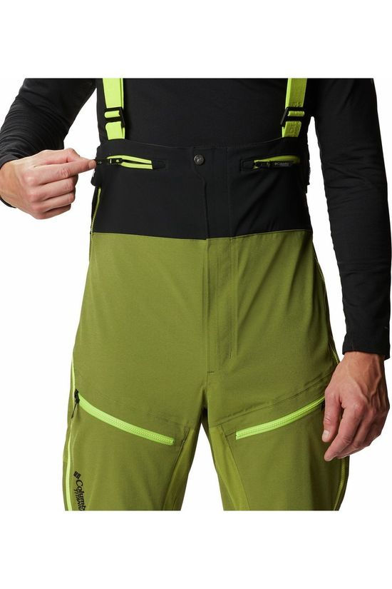 Columbia Skibroek Powder Chute Bib Lime Green