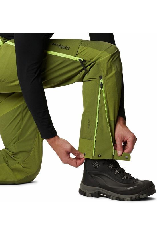 Columbia Skibroek Powder Chute Bib Lime Green