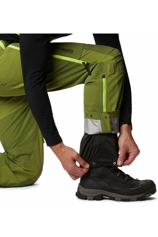 Columbia Skibroek Powder Chute Bib Lime Green