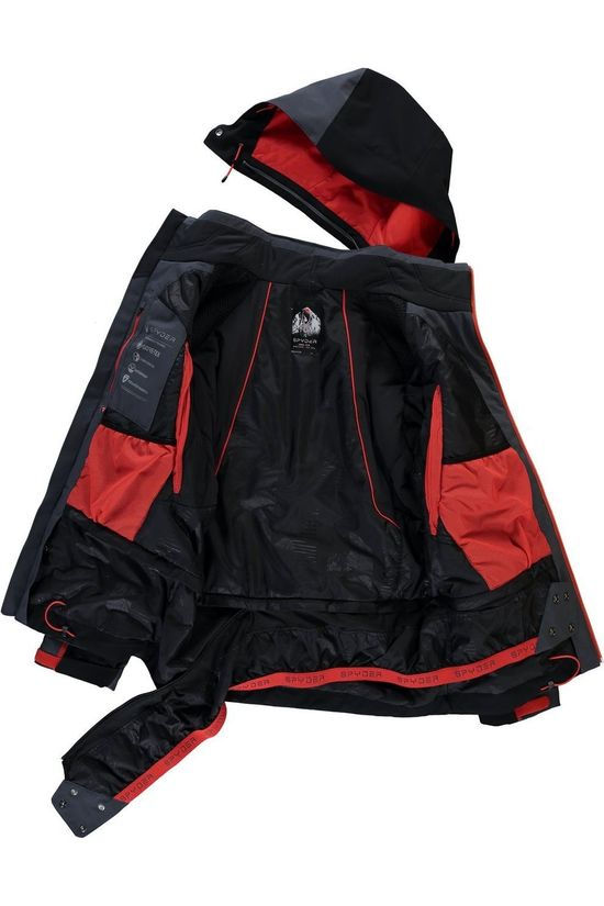 Spyder Jas Leader Gore-Tex dark grey/red