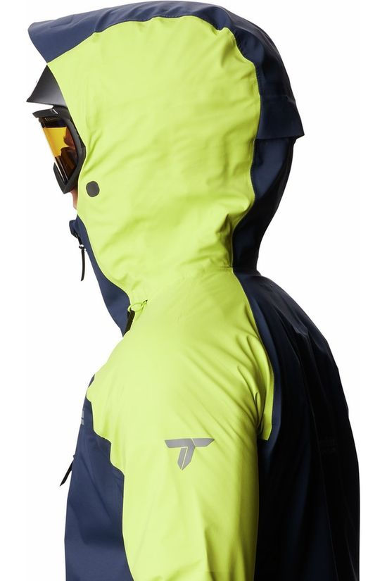 Columbia Jas Peak Pursuit Shell Navy Blue/Lime Green