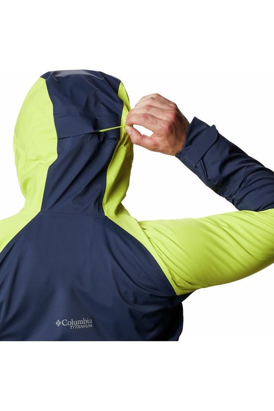 Columbia Jas Peak Pursuit Shell Navy Blue/Lime Green
