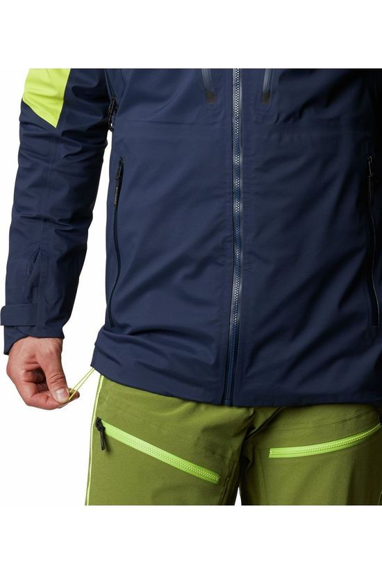 Columbia Jas Peak Pursuit Shell Navy Blue/Lime Green