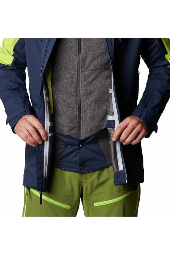 Columbia Jas Peak Pursuit Shell Navy Blue/Lime Green