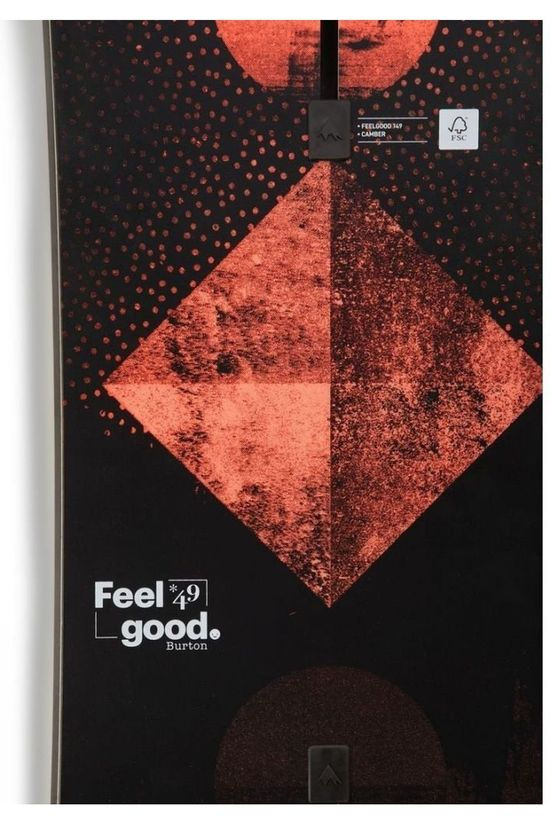 Burton Snowboard Feelgood Black/Mid Pink