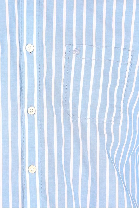 Marc O'Polo Hemd 026726242130 mid blue/white