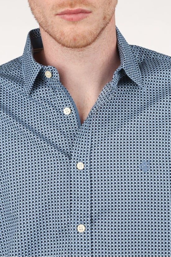 Marc O'Polo Hemd 121727542418 Dark Blue/Ass. Geometric