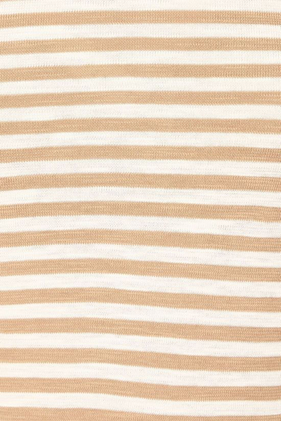 Marc O'Polo T-Shirt 101219652597 Ecru/Sand Brown